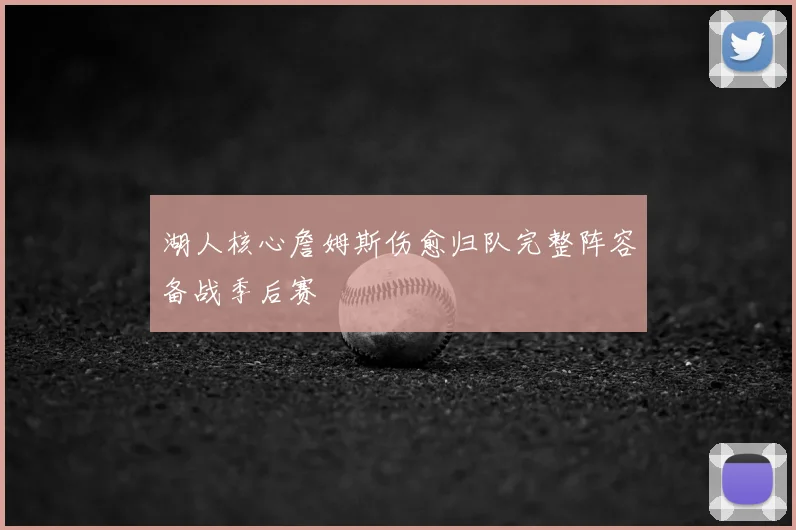 湖人核心詹姆斯伤愈归队完整阵容备战季后赛